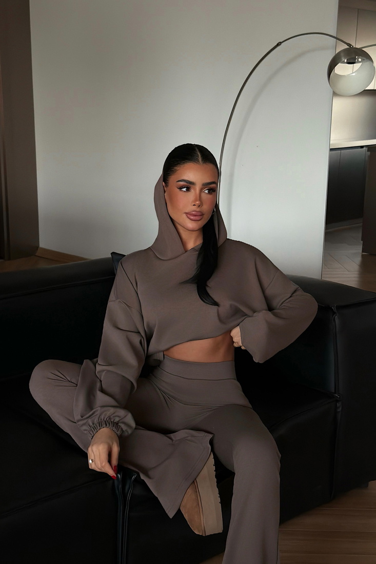 Taş Rengi Kerrie Eşofman Takım ATE-4150 - EYYO