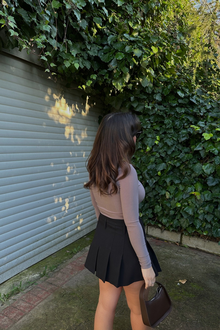 Taş Kare Yaka Crop Top ATE3989 - EYYO