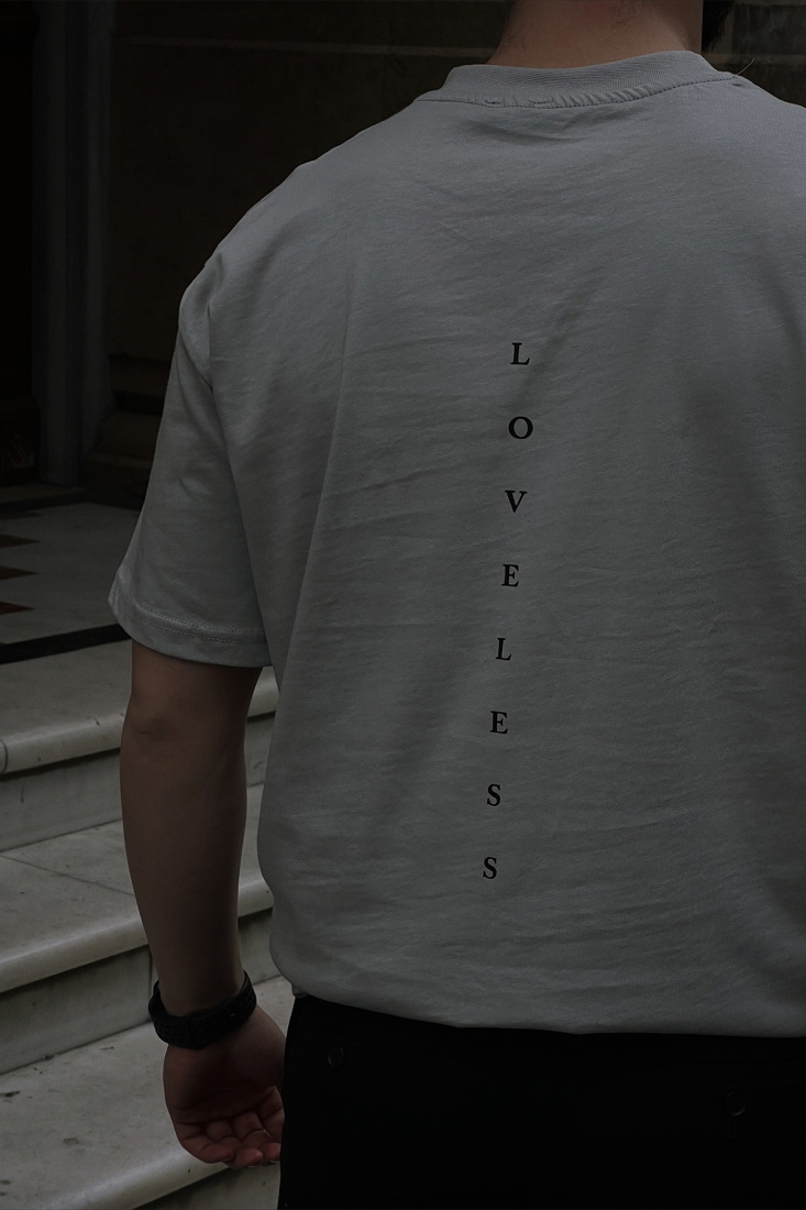 Taş Loveless Yazılı Tişört ATE4294 - EYYO