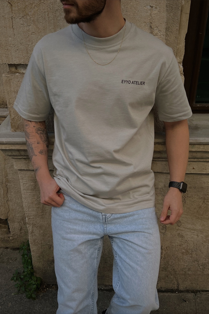 Taş Önü Yazılı Tişört ATE5020 - EYYO
