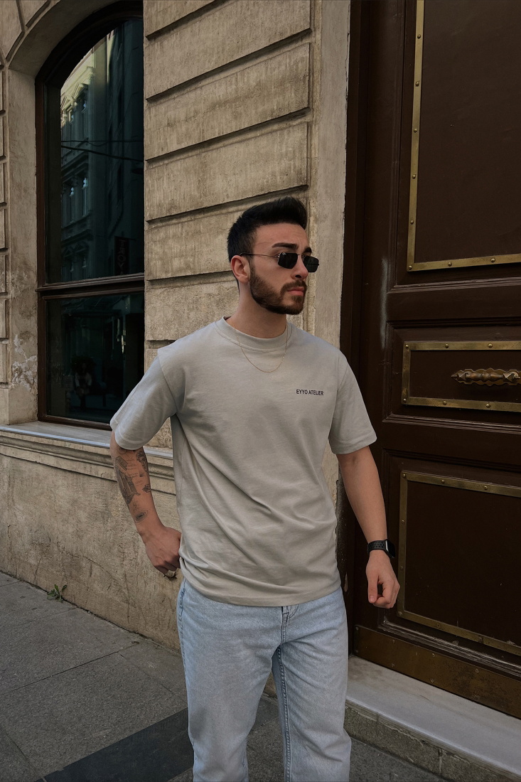 Taş Önü Yazılı Tişört ATE5020 - EYYO