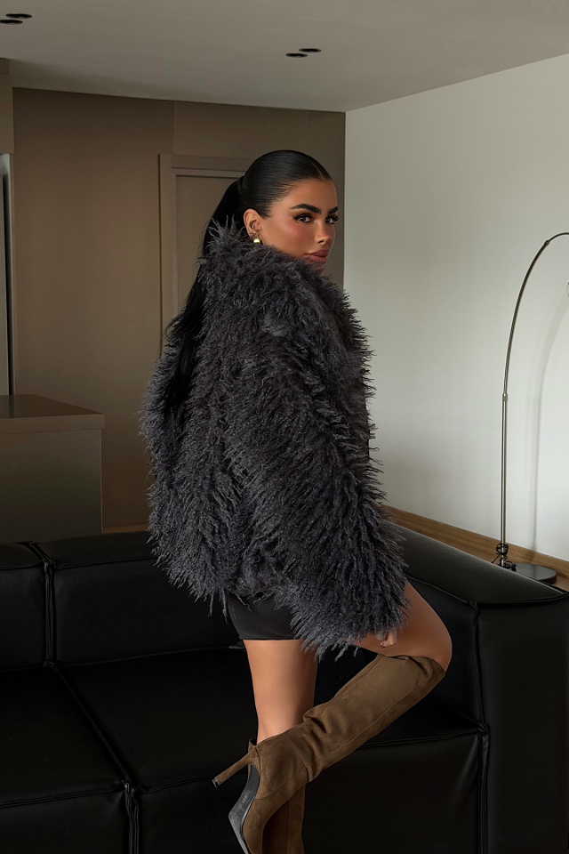 Taş Rengi Mayfair kürk ATE-4320 - 4