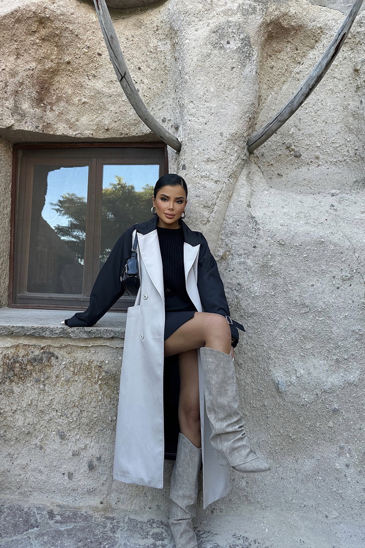 Taş Topuklu Çizme ATE8643 - EYYO