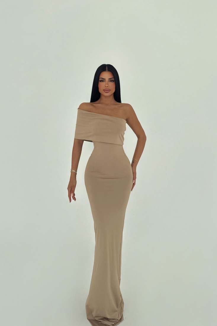 Toprak Vanya Tek Kol Elbise ATE-2753 - EYYO