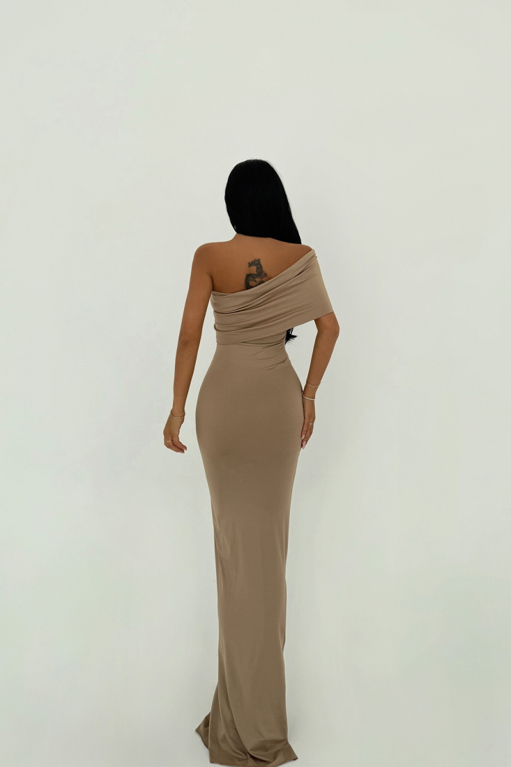 Toprak Vanya Tek Kol Elbise ATE-2753 - EYYO