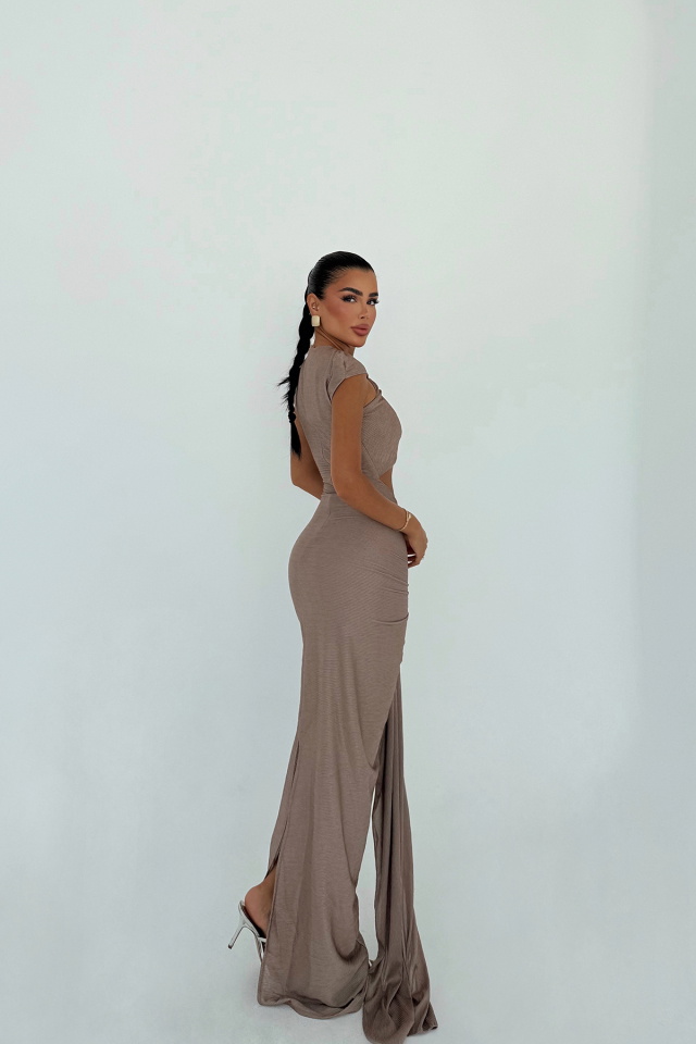 Toprak Orleans Uzun Elbise ATE-3051 - 3