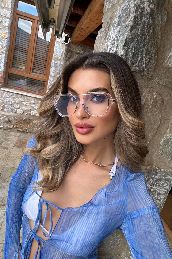 Transparent Gradient Sunglasses ATE6426 - EYYO