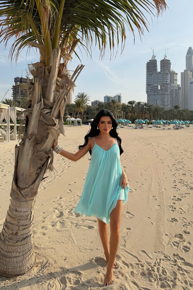 Turkuaz Isobel Elbise ATE-3506 - 1