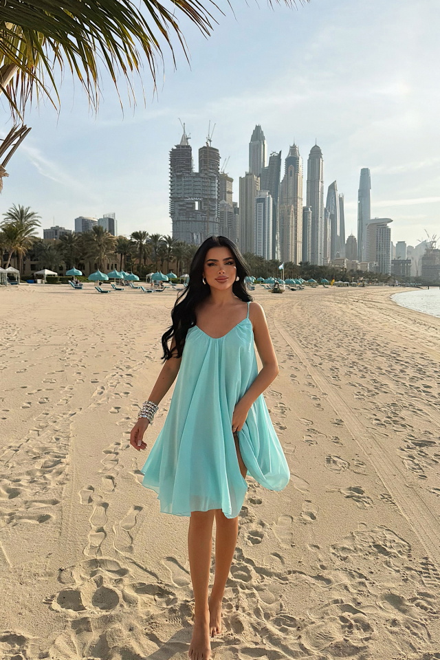 Turkuaz Isobel Elbise ATE-3506 - 2