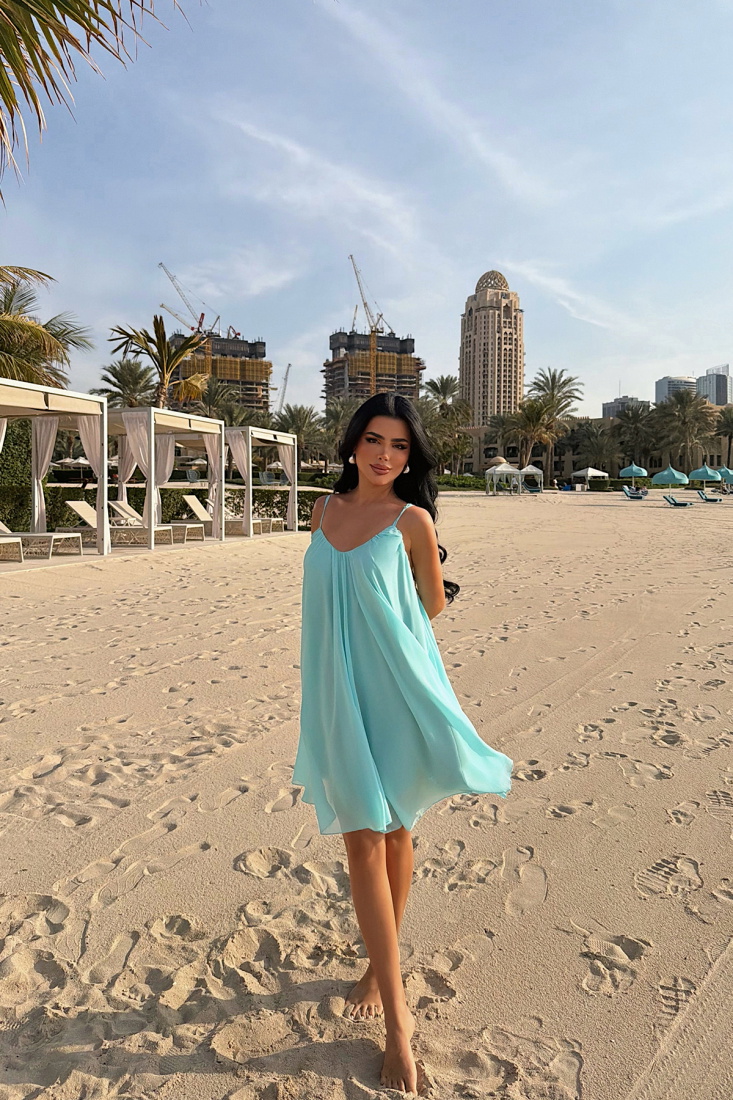 Turkuaz Isobel Elbise ATE-3506 - EYYO