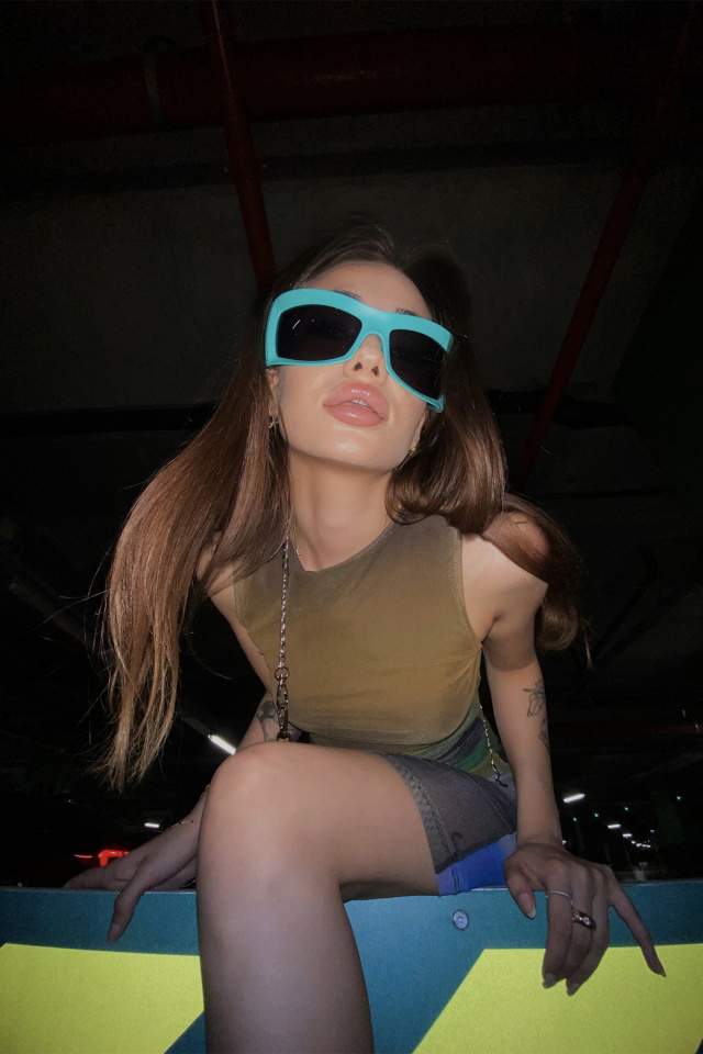 Turquoise Gradient Sunglasses ATEL41 - 7