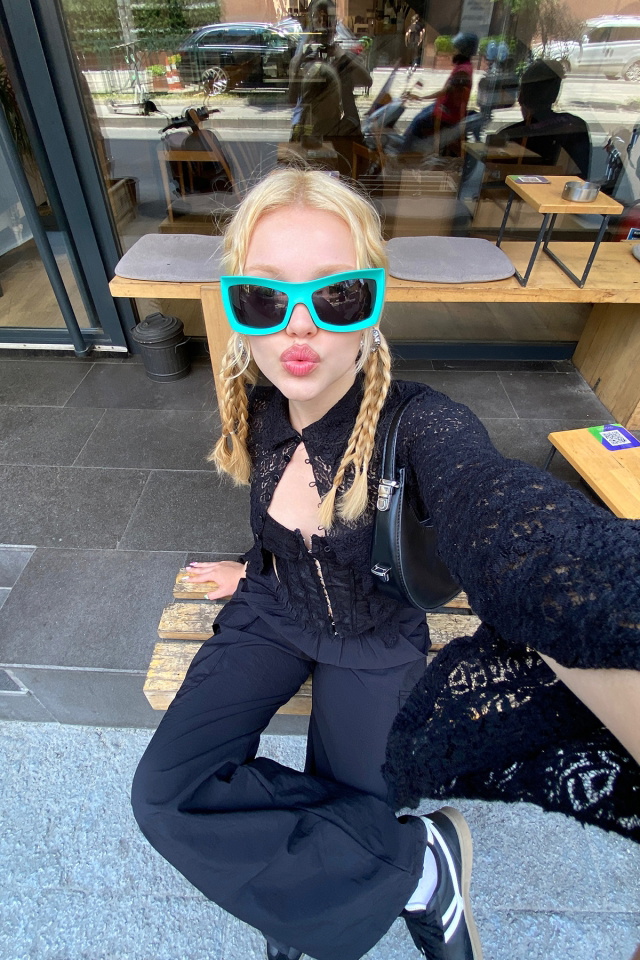Turquoise Gradient Sunglasses ATEL41 