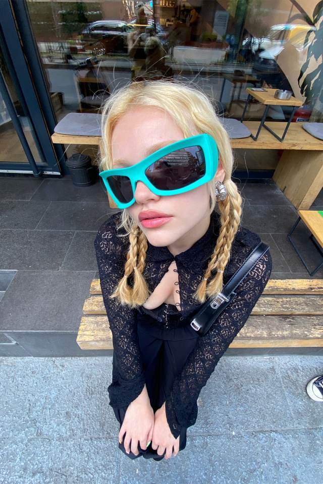 Turquoise Gradient Sunglasses ATEL41 - 2