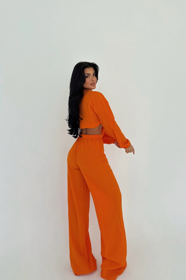 Turuncu Adelina Bağlamalı Takım ATE-2788 - 3