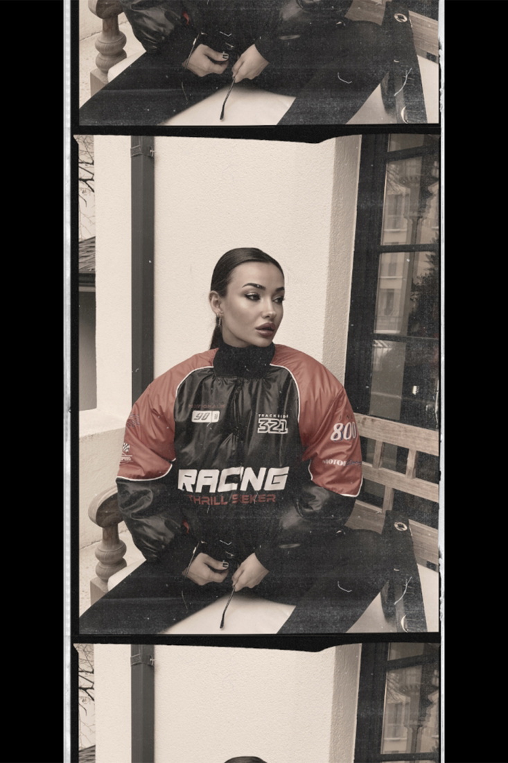 Turuncu Racing Baskılı Şişme Mont ATE3377 - EYYO