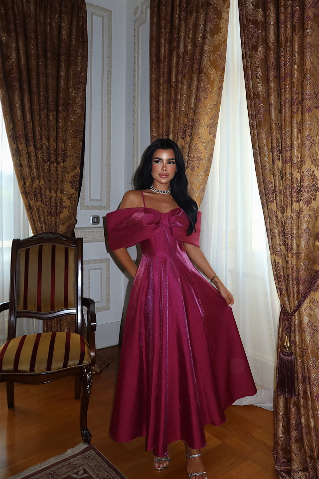 Vişne Çürüğü Midias Midi Boy Abiye ATE-3401 