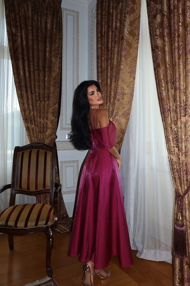 Vişne Çürüğü Midias Midi Boy Abiye ATE-3401 - 5