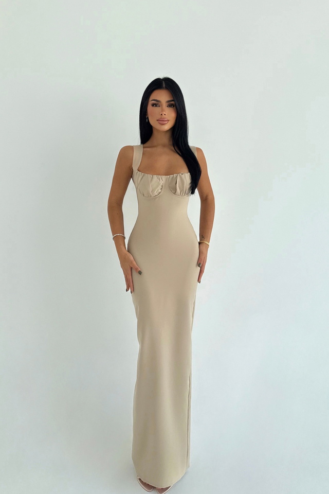 Vizon Shawly Uzun Elbise ATE-3471 