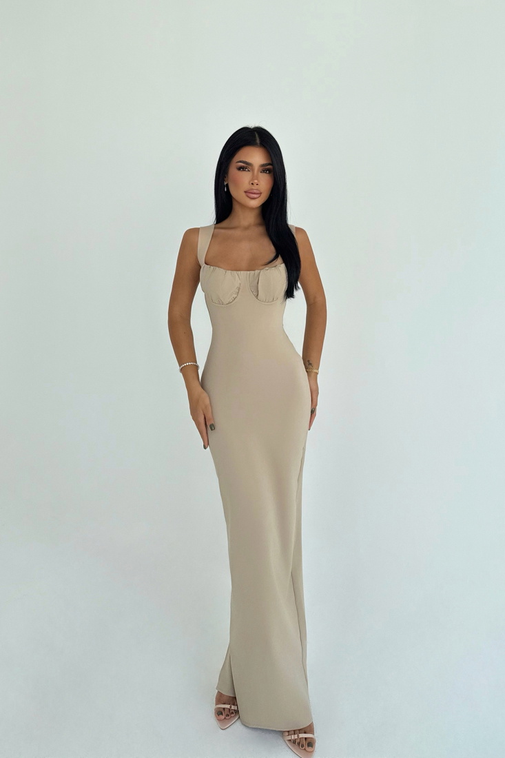 Vizon Shawly Uzun Elbise ATE-3471 - EYYO