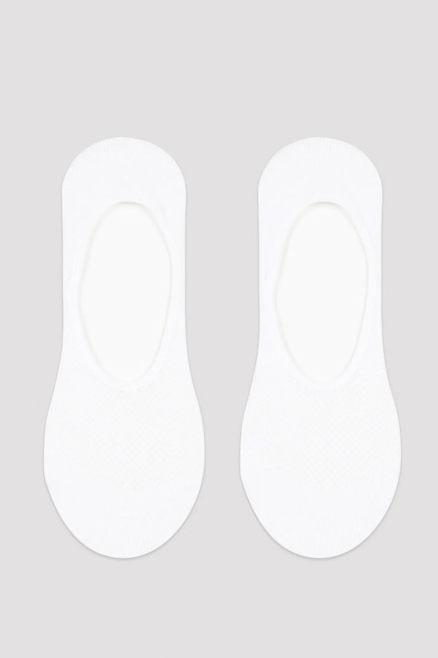 White 3 Pieces Babet Socks CRP13 