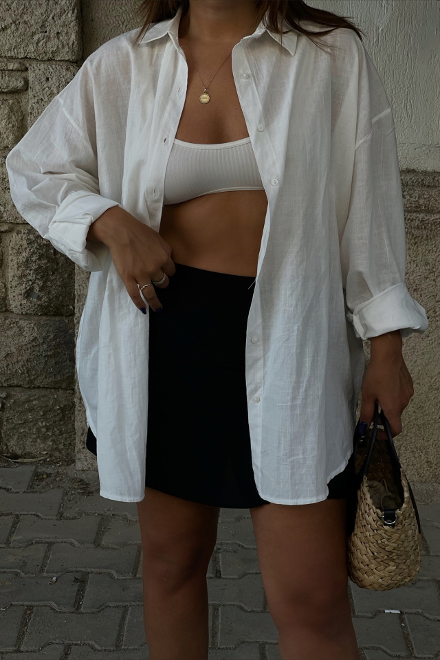 White Buttoned Shirt ATE1878 - 2