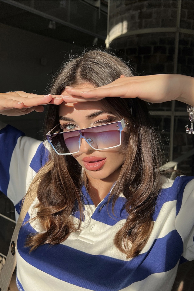 White Gradient Sunglasses ATE3108 - 7