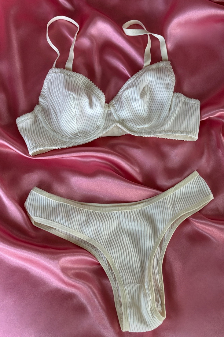 White Knitted Underwear ATE-2888 - EYYO