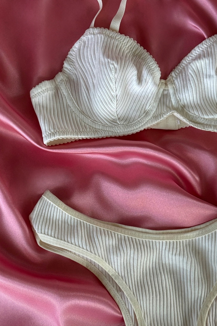 White Knitted Underwear ATE-2888 - EYYO