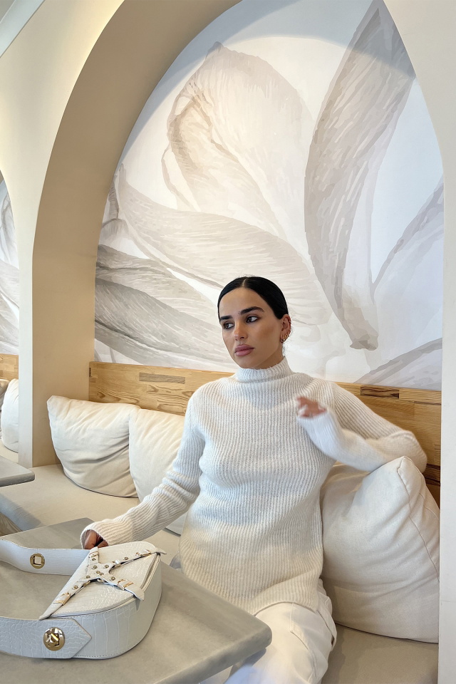White Knitwear Sweater ATE2092 - 2