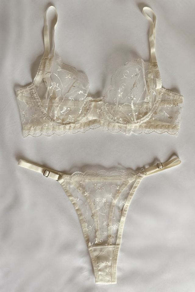 White Lace Detail Underwear ATE-2890 
