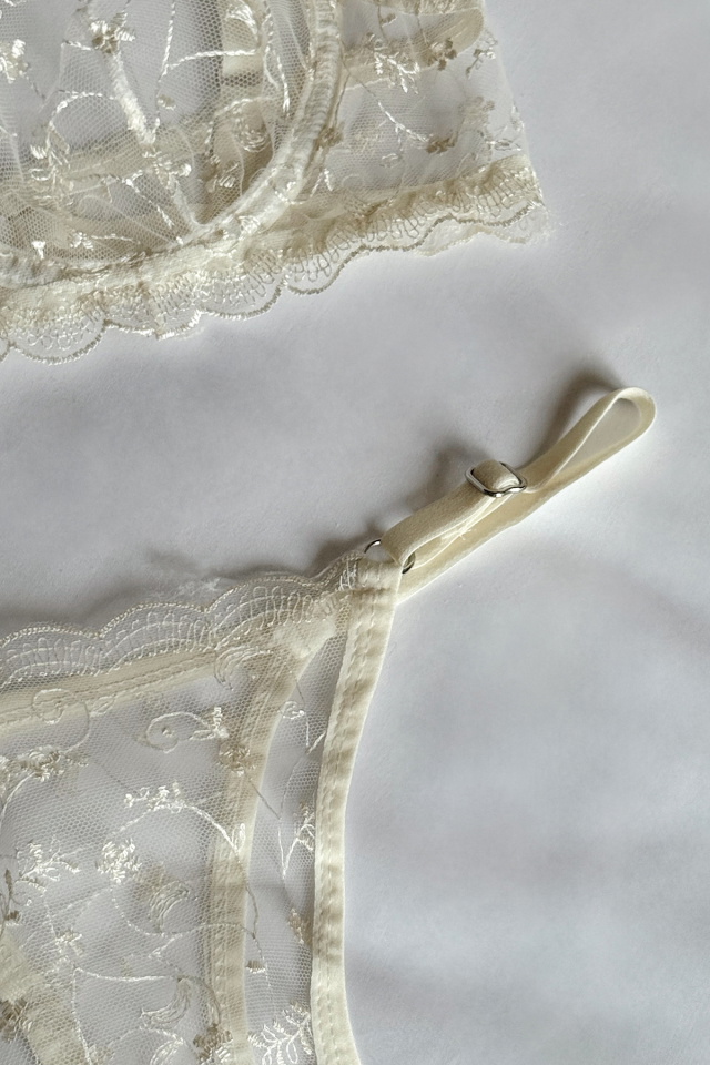 White Lace Detail Underwear ATE-2890 - 3