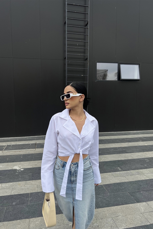 White Laced Shirt ATE4320 - 1