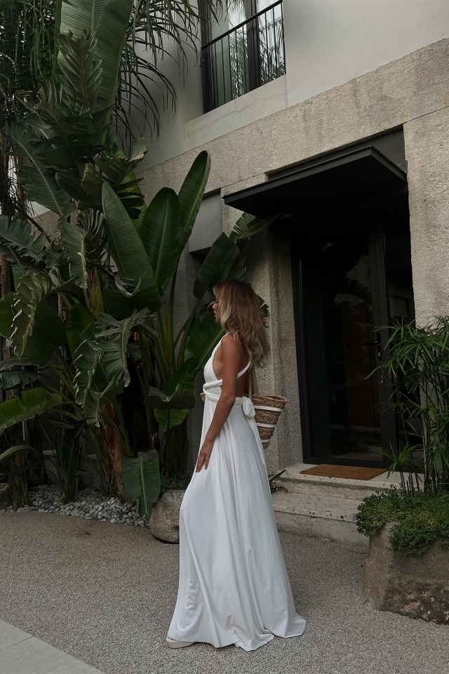 White Long Dress ATE1753 - 4