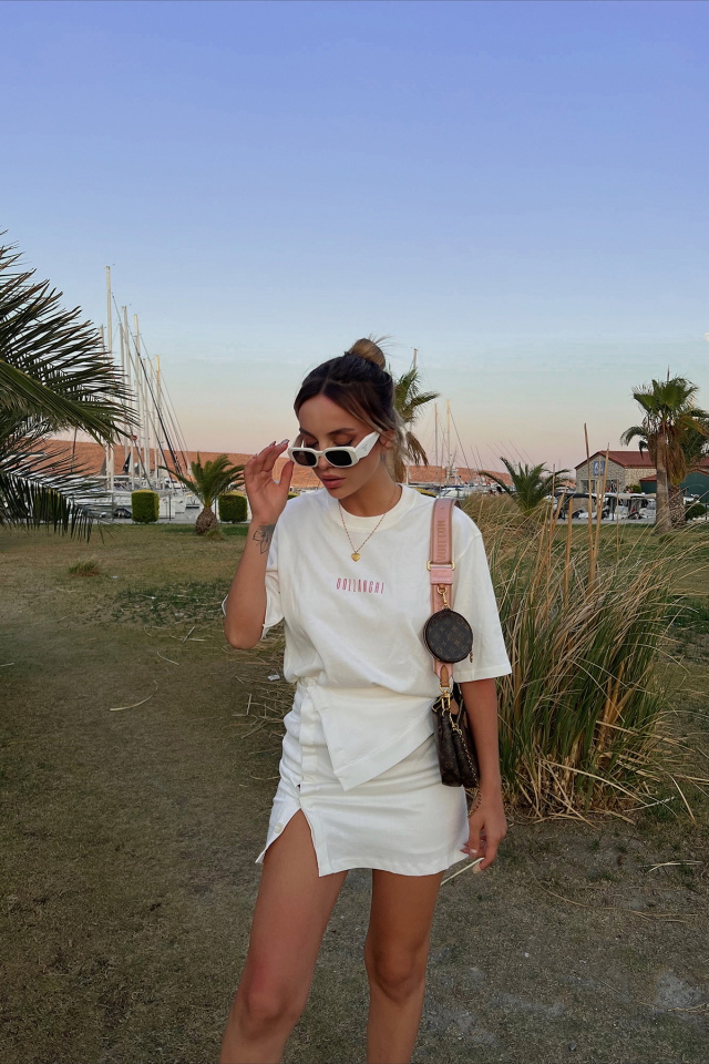 White Mini Marta Skirt ATE1808 - 1