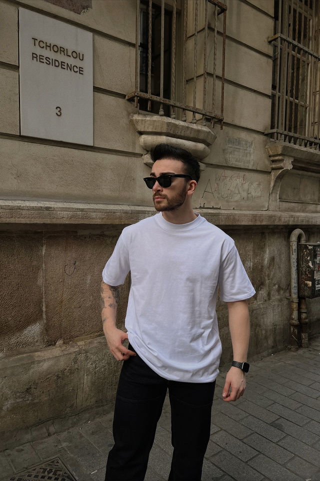 White Wellnes Gang Printed T-shirt ATE4415 - 3