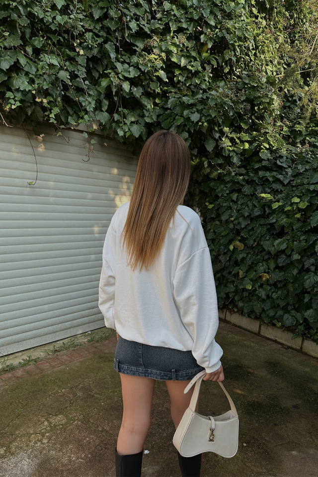White Written Sweat ATE4303 - 3