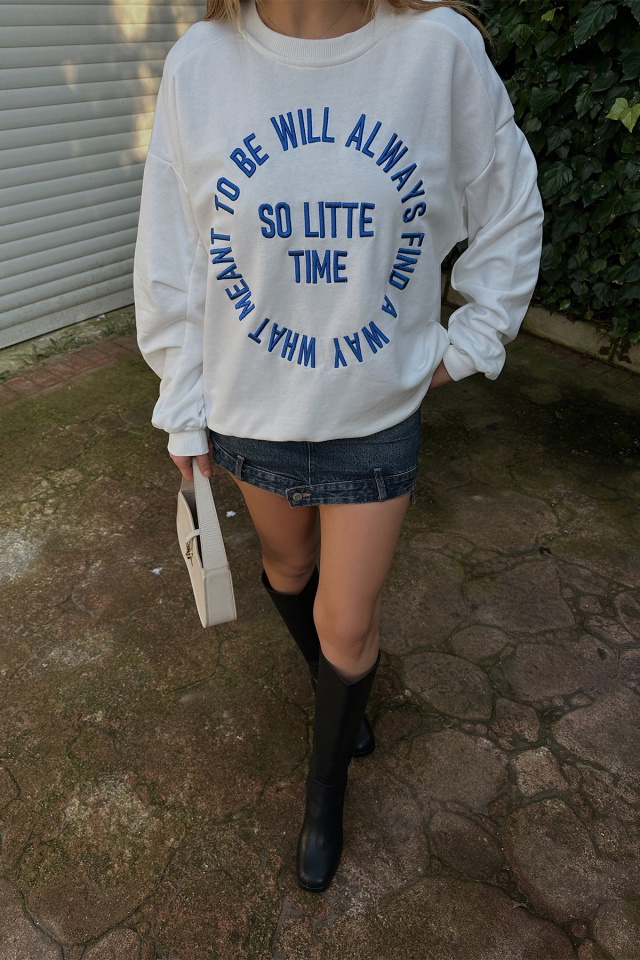 White Written Sweat ATE4303 - 2