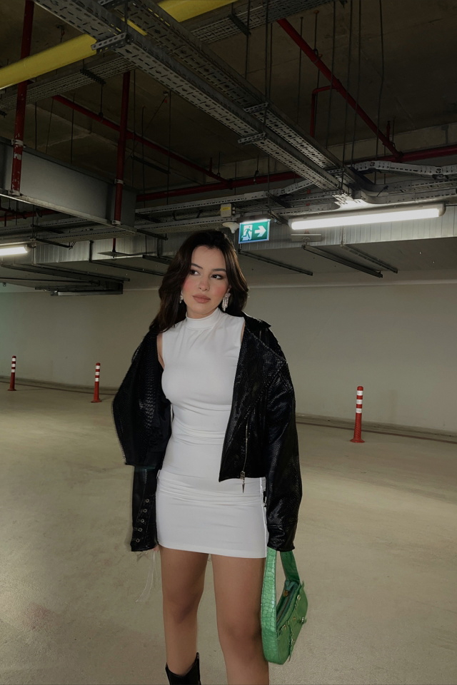 White Laced Nolita Dress ATE210 - 1