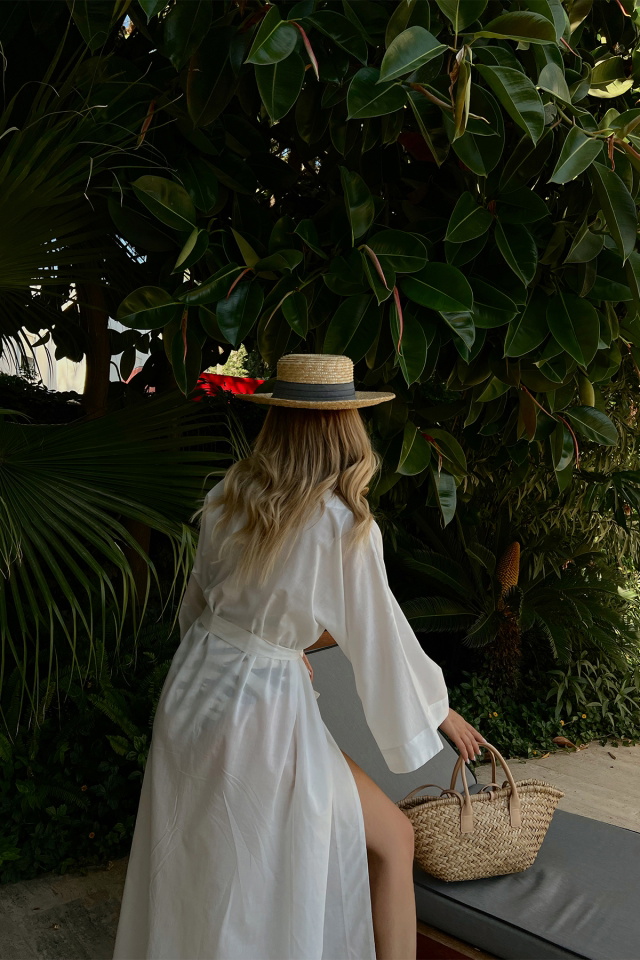White Linen Kimono ATE1646 - 4
