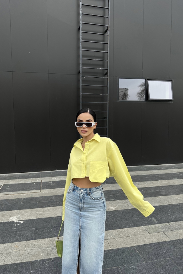 Yellow Buttoned Shirt ATE4321 - 1