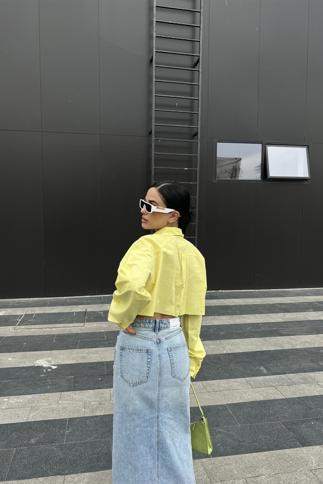 Yellow Buttoned Shirt ATE4321 - 5