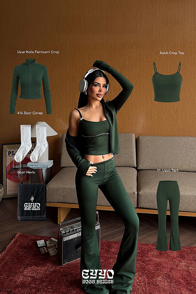 Yeşil 5'lı Yoga Set