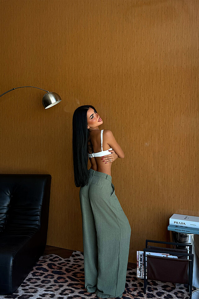 Yeşil Basic Pantolon ATE-6297 - 4