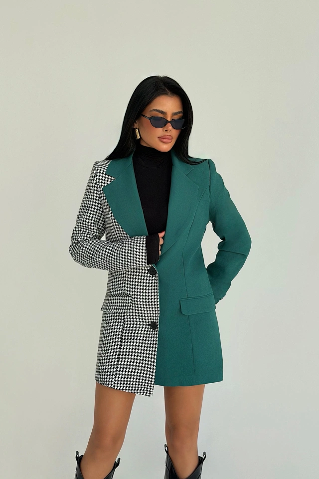 Yeşil Ganso Ceket ATE-3976 - 1