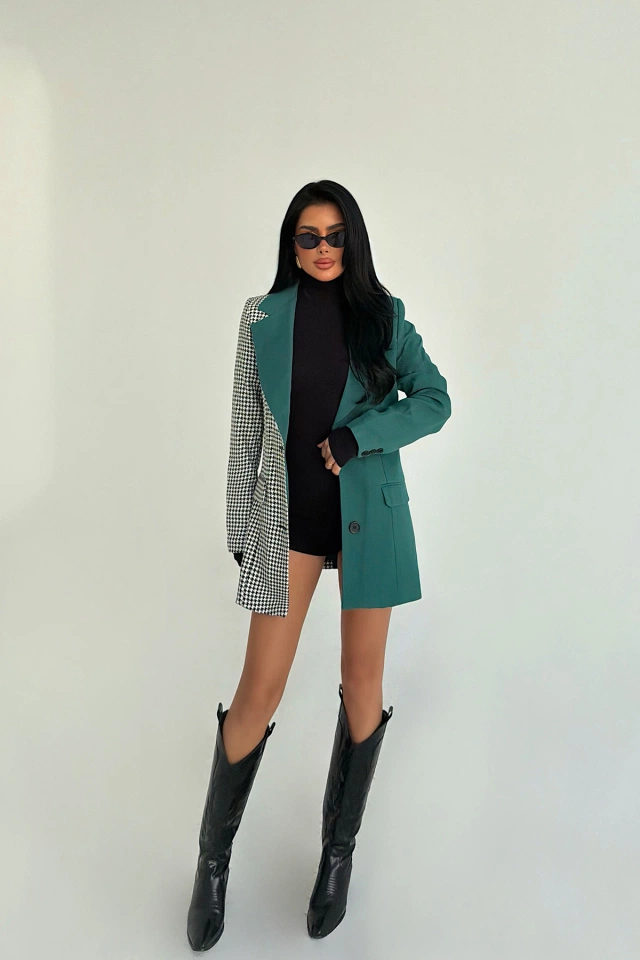 Yeşil Ganso Ceket ATE-3976 - 2