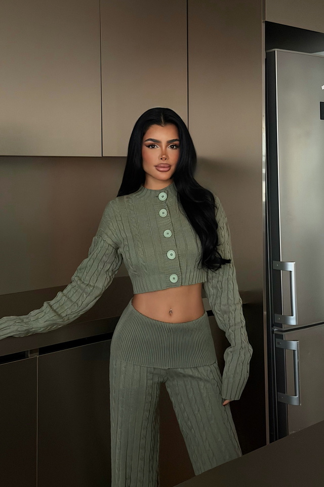 Yeşil Isobel Triko Takım ATE-4498 - 2