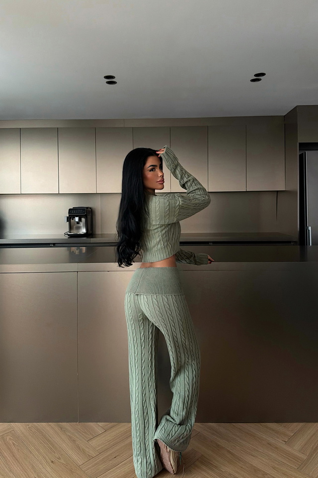 Yeşil Isobel Triko Takım ATE-4498 - 4