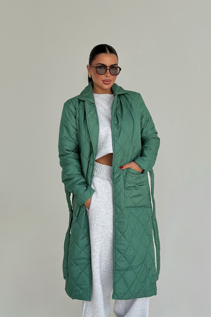 Yeşil Naftali Şişme Mont ATE-3817 - EYYO