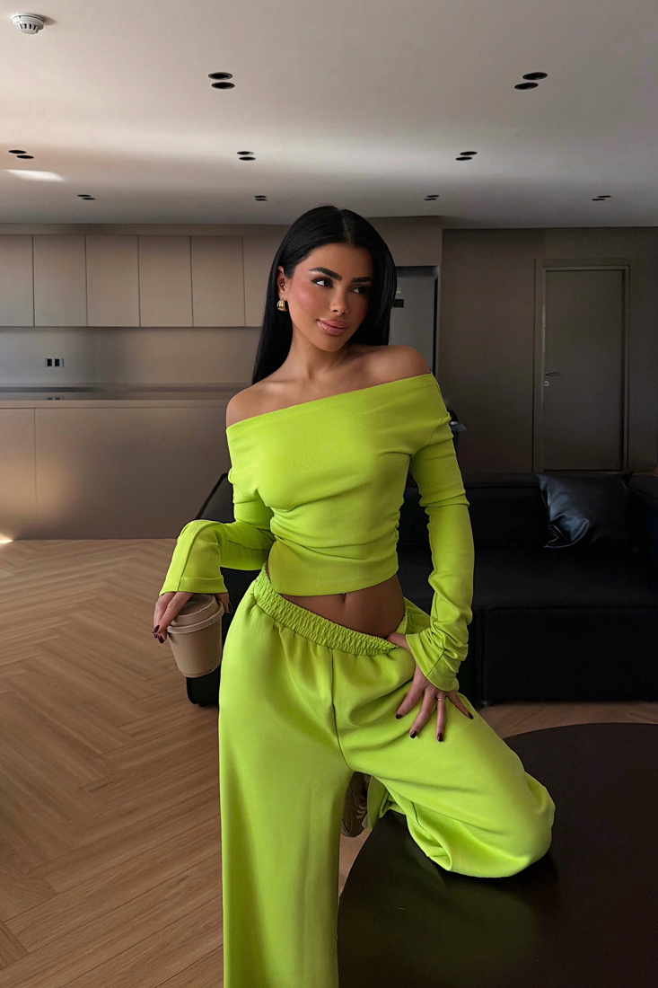 Yeşil Chyler Tracksuit Takım ATE-3851 - EYYO