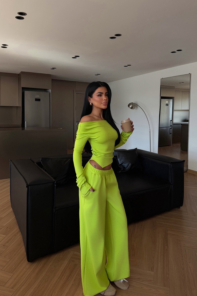 Yeşil Chyler Tracksuit Takım ATE-3851 - 2